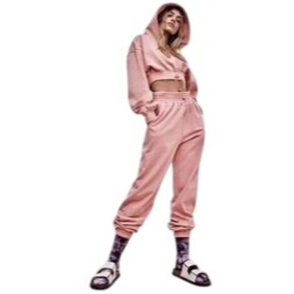 For Love And Lemons Josie Sweatpants Pink Size XS - Picture 2 of 11